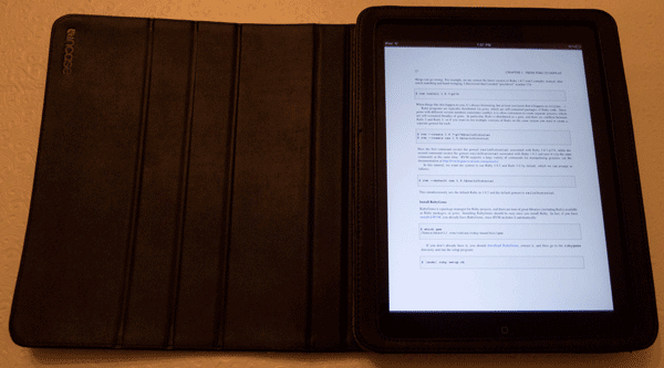 The Rails 3 Tutorial PDF on the iPad