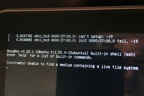 Hp Spectre Linux error