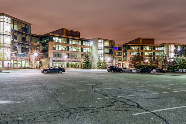 The IBM Toronto Lab at night