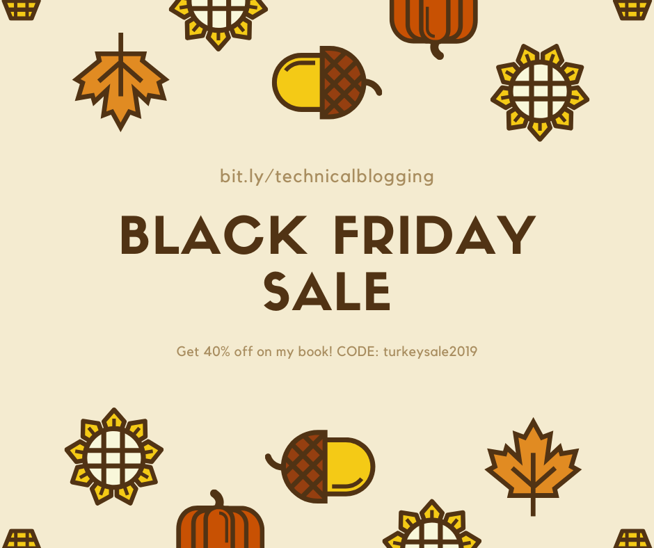 Technical Blogging book sale
